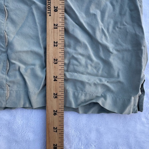 NAT NAST Men's Green Silk Casual Short Sleeve Button Down Shirt - Picture 7 of 7